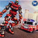 Robot Transformation City Wars - Fire Truck Sim APK