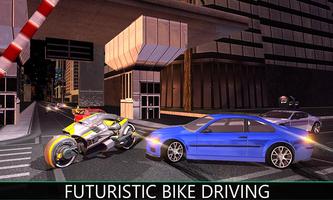 Flying Motorbike Robot Transform City Battle poster