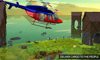 Flying Pilot Helicopter Rescue اسکرین شاٹ 2