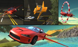 Flying Car Flight Pilot Sim 3D poster