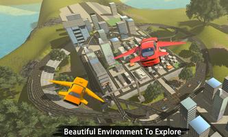 Flying Car Flight Pilot Sim 3D screenshot 2