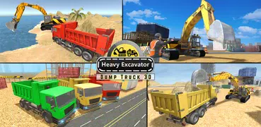 Heavy Excavator Dump Truck 3D