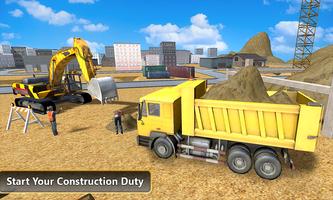 Heavy Excavator Dump Truck 3D-poster