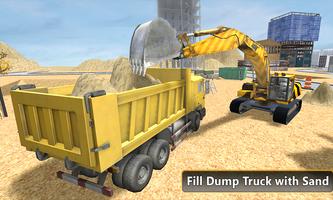 Pelle lourd Dump Truck 3D capture d'écran 2