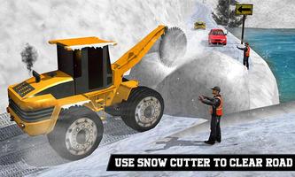 Offroad Snow Cutter Excavator Affiche