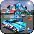 Police Car Robot Superhero