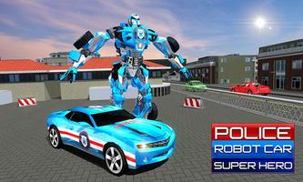 Police Car Robot Superhero syot layar 1