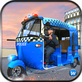 Police Tuk Tuk Auto Rickshaw Mod apk versão mais recente download gratuito