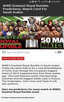 WWE News - WFP تصوير الشاشة 1