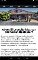 El Leoncito Mexican Cuban Food اسکرین شاٹ 1