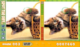 FREE Spot The Difference Cats تصوير الشاشة 1