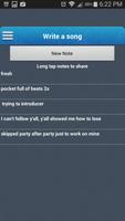 Write Songs Notepad capture d'écran 1