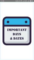 Important Days & Dates الملصق