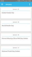 Important Days & Dates تصوير الشاشة 2