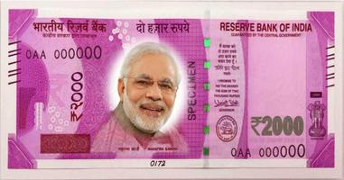 New Indian Money Photo Frame ポスター