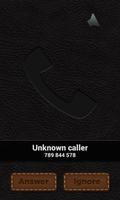 Leather Theme - BIG! caller ID 스크린샷 1
