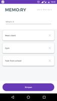 MEMO:RY - Simple & Fast To Do List screenshot 1