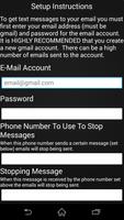 Sms Backup Email screenshot 1