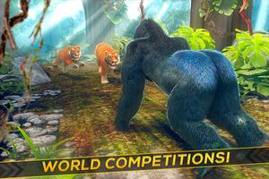 Wild Gorilla Simulator 2017 اسکرین شاٹ 1