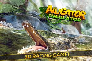 Jeux De Crocodile Simulator 3D Affiche