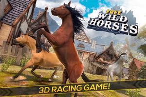Free Wild Horses Simulator ポスター