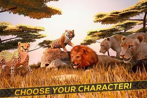野生 動物 模擬器 . 動物的 模擬 賽跑 遊戲 為孩子 截圖 2
