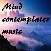 Mind contemplates music icon