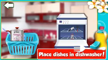 DIY - Princess Dish Washing - Cleanup Salon اسکرین شاٹ 3