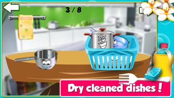 DIY - Princess Dish Washing - Cleanup Salon screenshot 2