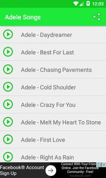 Adele Send My Love Songs poster