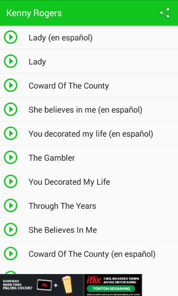 Descarga de APK de Kenny Rogers Lady Songs para Android