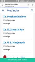 shimoga doctors mahithi captura de pantalla 1