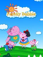 bulle familly de l'hippopotame Affiche