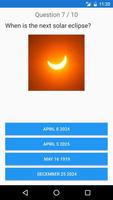 Solar Eclipse 2017 Quiz Affiche