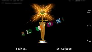 برنامه‌نما Cricket Cup 3D Livewallpaper عکس از صفحه