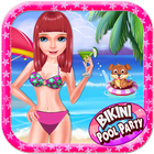 Icona Ragazze Bikini hot Pool Party - piscina ragazze