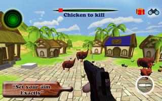 Infected Chicken Shooter- Shoot Hens Affiche