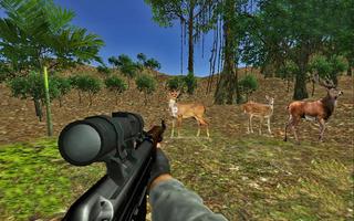 hunting animals in 3dforest poster