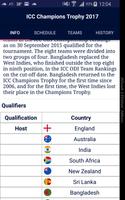 ICC Champions Trophy 2017 تصوير الشاشة 2