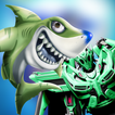 Warrior Robot Shark attack: Real shark robot Games