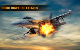 Jet Fighter Air Attack 3D Game Fly F18 Flight Free poster