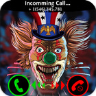scary clown fake  call joke icône