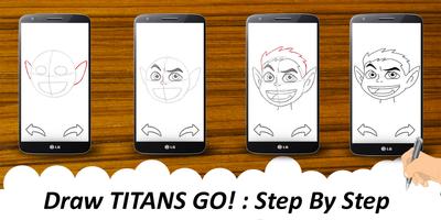 پوستر 😍How to Draw: Team Titans go