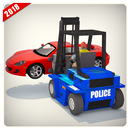 US City Police Parking Forklift Car Simulator APK