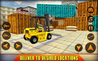 Forklift Simulator Crane Games ảnh chụp màn hình 1