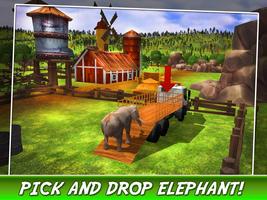 Poster Elephant Transporter Truck