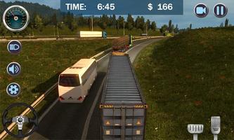 Real Truck Driving Cargo Truck Sim 3D 2018 capture d'écran 1