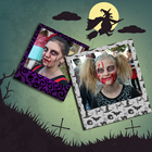 Halloween photo collage icono
