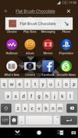 Flat Brush Chocolate - Theme for Xperia™ screenshot 1