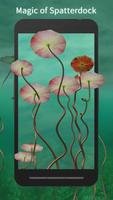 3D Water Lilies Live Wallpaper capture d'écran 1